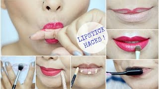 Lipstick Hacks EVERY Girl Should Know [upl. by Ymmij701]