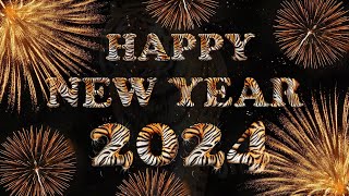 Happy New Year 2024  10 second Tiger Countdown with Sound Effect [upl. by Laurice397]