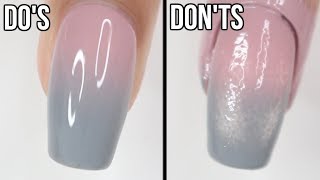 DOs amp DONTs Ombré Nails  how to do ombré nails with regular polish [upl. by Sirad]