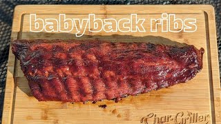 Babyback ribs on the CharGriller AKORN AutoKamado [upl. by Newberry]