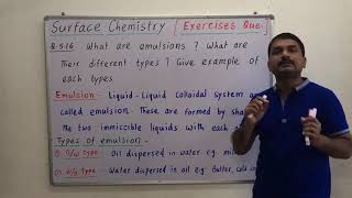 Emulsiontypes of emulsion Emulsifier class 12th surface chemistry [upl. by Wsan386]