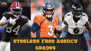 Steelers free agency grades  Who is Pittsburgh eyeing in the NFL Draft [upl. by Licko]