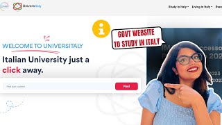 How to use New Universitaly website to Study in Italy  Find courses Scholarship [upl. by Aissirac]