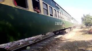 148 dn Mianwali Express arrived in Mianwali with lead of HBU 20 8071 about 4 50 late [upl. by Neelyak]