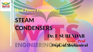 HEAT POWER ENGINEERING STEAM CONDENSERS  WITSCONNECT [upl. by Ryon949]