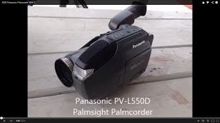 2000 Panasonic Palmcorder VHSC [upl. by Reviere]