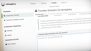 Its Easy To Transfer Domain Names To Uniregistry [upl. by Adelia781]