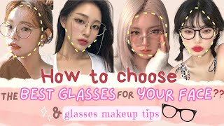 BEST Glasses for Your Face and its MORE than just FACE SHAPE  Makeup Tips for Wearing Glasses [upl. by Egnalos370]