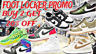 FOOT LOCKER PROMO BUY 2 GET 20 OFF BASKETBALLJORDAN SHOESNIKE APPARELS MADAMING KASAMA SA PROMO [upl. by Busey964]