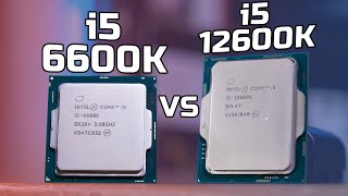 Intel i512600K vs i56600K Gaming amp Productivity  Alder Lake vs Skylake [upl. by Sansen]