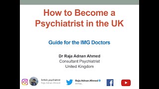 How to Become a Psychiatrist in the UK  Guide for the IMG Doctors [upl. by Oine]