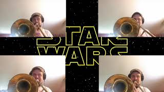 Star Wars Medley for Trombone Quartet arr Takeshi Imamura [upl. by Flip]