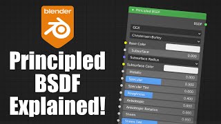 All Blender Principled BSDF Settings Explained [upl. by Sanburn]