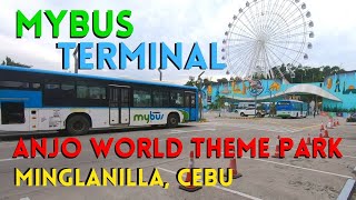 Modern Buses in Metro Cebu  Mybus Terminal in Anjo World Theme Park in Minglanilla Cebu [upl. by Eulaliah]