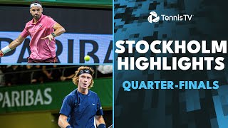 Rublev Takes On Wawrinka Dimitrov Paul amp More Feature  Stockholm 2024 QuarterFinals Highlights [upl. by Dnalevets]