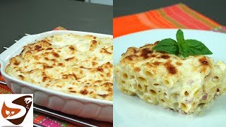 Pasta al forno con besciamella Semplice Veloce e Gustosa – Primi piatti  Pasticcio di pasta [upl. by Muhan]