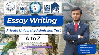 Essay Writing for Brac University and Other Private University Admission  Brac amp Nsu Essay Writing [upl. by Gabel]