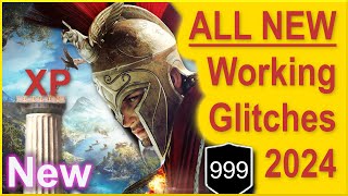 Assassins Creed Odyssey  ALL NEW Working Glitches 2024  New XP Glitch Money Farm  More Damage [upl. by Fennell454]