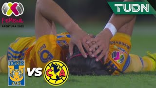 🚨¡SE ENCIENDEN LAS ALARMAS Brutal golpe Tigres 10 América  Liga Mx Femenil AP2022 FINAL  TUDN [upl. by Dlonyar]