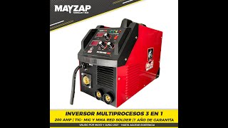 INVERSOR MULTIPROCESOS RED SOLDER 3 EN 1 [upl. by Leen]