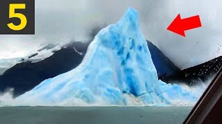 5 Icebergs Flipping Over  incredible [upl. by Notlit99]