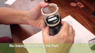 TUTORIAL  IDEAL ROUND SELFINKING STAMP [upl. by Helbonnah701]