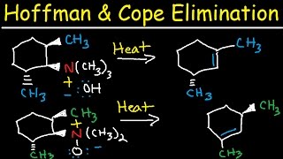 Hofmann and Cope Elimination  E2 Reaction Mechanism  Syn vs Anti Stereochemistry [upl. by Cristal]