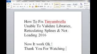 How To Fix or Resolve Tinyumbrella Unable To Validate Libraries Not Loading amp Reticulating Splines [upl. by Icam]