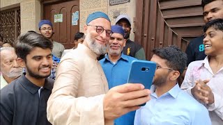 Barrister Asaduddin Owaisi holds Door to Door Election Canvassing at Yakutpura Assembly [upl. by Assirrac621]