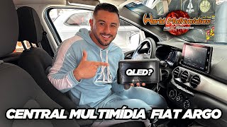 CENTRAL MULTIMÍDIA FIAT ARGO com APPLE CARPLAY e ANDROID AUTO WORLD MULTIMÍDIAS [upl. by Nil271]