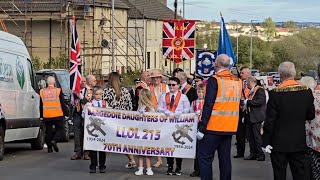 Pride of Bargeddie Flute Band  70th Anniversary parade 20thApril 2024 [upl. by Reppep]