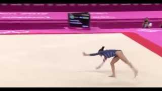 2012 Olympics WAG EF FX Aly Raisman First pass Slowmo [upl. by Nimsay538]