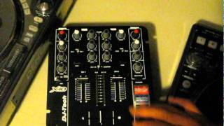 DJ Tech X10 USB DJ Mixer Soundcard Video Review [upl. by Elohcim]