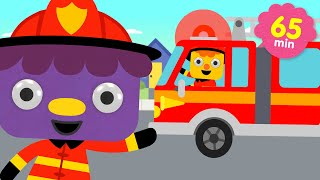 Here Comes The Fire Truck  More  Classic Kids Preschool Songs  Noodle amp Pals [upl. by Nonad]