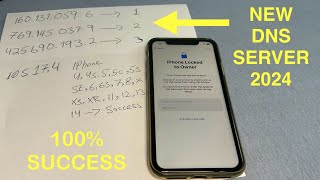 NEW DNS UNLOCK 2024 Remove icloud lock without owner Unlock Apple activation lock forgot password [upl. by Keller]