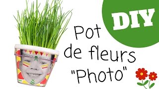 Personnaliser un pot de fleurs avec une photo DIY  Tutoriel 10 Doigts [upl. by Brig16]