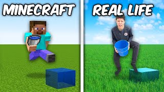 Ich teste Minecraft MLGs in Real Life [upl. by Htor]