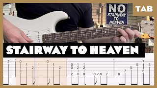 Led Zeppelin  Stairway to Heaven  Guitar Tab  Lesson  Cover  Tutorial [upl. by Ennovy]