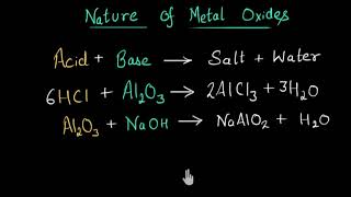 Nature of metal oxides  Metals and Non metals  Chemistry  Khan Academy [upl. by Dunton]