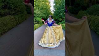 Which Princess is❤️disneyprincess cosplay snowwhite beautyandthebeast belle rapunzel elsa [upl. by Ayote]