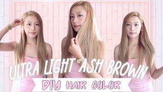 Easy DIY hair color  Loreal Ultra light ash brown  Php 399 only [upl. by Googins]