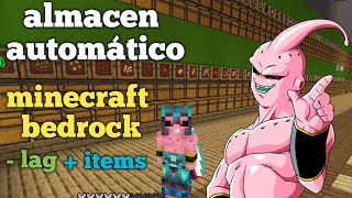 tutorial para un item sorter minecraft bedrock 📥 almacén automático 📦 [upl. by Nnaeirelav]