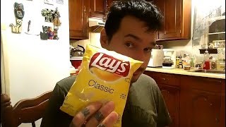 LAYS Classic Potato Chips  FritoLay Food Review [upl. by Denten]