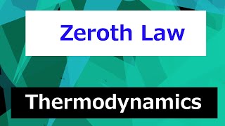 The Zeroth Law  Thermodynamics  Class 5 [upl. by Dyke]