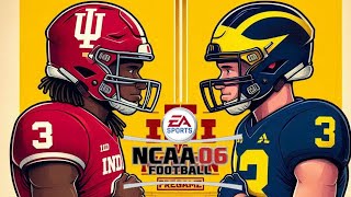 NCAA Football 06  Indiana vs 15 Michigan  Season 2 Week 4 BIG 10 Showdown [upl. by Sergio]