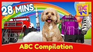 Learn English with Lizzy the Dog  ABC Learning Compilation for Children [upl. by Poland976]