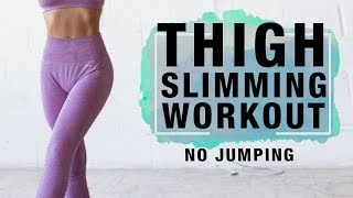 Thigh Workout for Losing Fat  Slim Inner Thigh Workout No Jumping [upl. by Thesda]