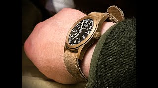 Hamilton Khaki Field Mechanical Bronze H69459530 [upl. by Halyak455]