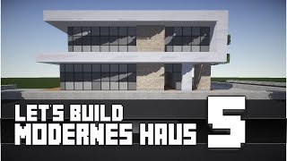 Minecraft  modernes Haus Bauen 5 TutorialAnleitung HD [upl. by Dorisa]