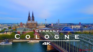 Cologne  Köln Germany 🇩🇪  by drone 4K [upl. by Theurer]